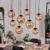 Gastor Hanglamp, Kogellampje, Hanglamp Amber, 8-lichts