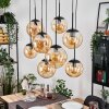 Gastor Hanglamp, Kogellampje, Hanglamp Amber, 8-lichts