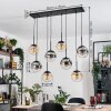 Gastor Hanglamp, Kogellampje, Hanglamp Amber, Duidelijk, Rookkleurig, 8-lichts