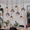 Gastor Hanglamp, Kogellampje, Hanglamp Amber, Duidelijk, Rookkleurig, 8-lichts