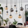 Gastor Hanglamp, Kogellampje, Hanglamp Amber, Duidelijk, Rookkleurig, 8-lichts