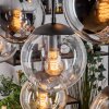 Gastor Hanglamp, Kogellampje, Hanglamp Amber, Duidelijk, Rookkleurig, 8-lichts