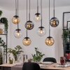 Gastor Hanglamp, Kogellampje, Hanglamp Amber, Duidelijk, Rookkleurig, 8-lichts