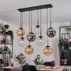 Gastor Hanglamp, Kogellampje, Hanglamp Amber, Duidelijk, Rookkleurig, 8-lichts