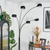 Nikkala Staande lamp Chroom, Zwart, 5-lichts