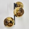 Koyoto Kogellampje, Wandlamp Goud, 3-lichts