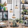 Koyoto Hanglamp, Kogellampje, Cluster hanglamp 30 cm Amber, 3-lichts