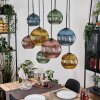 Koyoto Hanglamp, Kogellampje, Hanglamp Natuurlijke kleuren, Zwart, 8-lichts