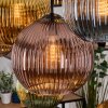 Koyoto Hanglamp, Kogellampje, Hanglamp Natuurlijke kleuren, Zwart, 8-lichts