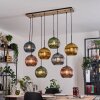 Koyoto Hanglamp, Kogellampje, Hanglamp Natuurlijke kleuren, Zwart, 8-lichts