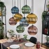 Koyoto Hanglamp, Kogellampje, Hanglamp Natuurlijke kleuren, Zwart, 8-lichts