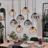 Gastor Hanglamp, Kogellampje, Hanglamp Amber, Duidelijk, Rookkleurig, 8-lichts