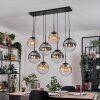 Gastor Hanglamp, Kogellampje, Hanglamp Amber, Duidelijk, Rookkleurig, 8-lichts