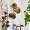Ripoll Kogellampje, Wandlamp Goud, 3-lichts