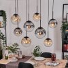 Gastor Hanglamp, Kogellampje, Hanglamp Amber, Duidelijk, Rookkleurig, 8-lichts