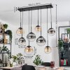 Gastor Hanglamp, Kogellampje, Hanglamp Amber, Duidelijk, Rookkleurig, 8-lichts