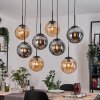 Gastor Hanglamp, Kogellampje, Hanglamp Amber, Rookkleurig, 8-lichts