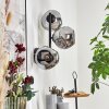 Ripoll Kogellampje, Wandlamp Rookkleurig, 3-lichts