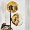 Koyoto Kogellampje, Wandlamp Goud, Duidelijk, 3-lichts