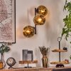 Ripoll Kogellampje, Wandlamp Goud, 3-lichts