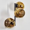 Ripoll Kogellampje, Wandlamp Goud, 3-lichts