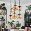 Gastor Hanglamp, Kogellampje, Hanglamp Amber, 6-lichts