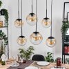 Gastor Hanglamp, Kogellampje, Hanglamp Amber, Duidelijk, 6-lichts