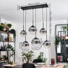 Gastor Hanglamp, Kogellampje, Hanglamp Duidelijk, Rookkleurig, 6-lichts