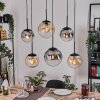 Gastor Hanglamp, Kogellampje, Hanglamp Amber, Duidelijk, Rookkleurig, 6-lichts