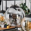 Gastor Hanglamp, Kogellampje, Hanglamp Amber, Duidelijk, Rookkleurig, 6-lichts