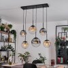 Gastor Hanglamp, Kogellampje, Hanglamp Amber, Duidelijk, Rookkleurig, 6-lichts