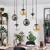 Gastor Hanglamp, Kogellampje, Hanglamp Amber, Duidelijk, Rookkleurig, 6-lichts