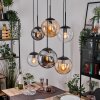 Gastor Hanglamp, Kogellampje, Hanglamp Amber, Duidelijk, Rookkleurig, 6-lichts