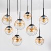Gastor Hanglamp, Kogellampje, Hanglamp Amber, Duidelijk, 8-lichts
