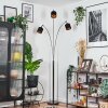 Alsen Staande lamp Chroom, Zwart, 3-lichts