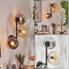 Koyoto Kogellampje, Wandlamp Amber, Duidelijk, Rookkleurig, 3-lichts