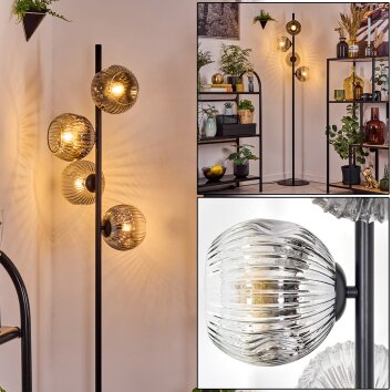 Ripoll Staande lamp Duidelijk, Rookkleurig, 4-lichts