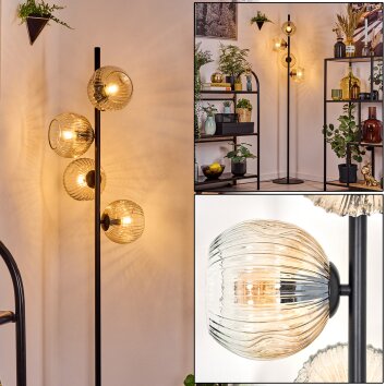 Ripoll Staande lamp Amber, Duidelijk, 4-lichts