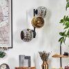 Ripoll Kogellampje, Wandlamp Chroom, Goud, Rookkleurig, 3-lichts