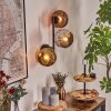 Ripoll Kogellampje, Wandlamp Chroom, Goud, Koperkleurig, Rookkleurig, 3-lichts
