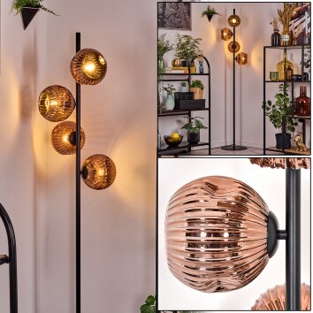 Ripoll Staande lamp Koperkleurig, 4-lichts