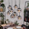 Gastor Hanglamp, Kogellampje, Hanglamp Duidelijk, Rookkleurig, 8-lichts