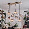 Koyoto Hanglamp, Kogellampje, Hanglamp Natuurlijke kleuren, Zwart, 8-lichts