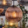 Koyoto Hanglamp, Kogellampje, Hanglamp Natuurlijke kleuren, Zwart, 8-lichts