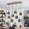 Koyoto Hanglamp, Kogellampje, Hanglamp Natuurlijke kleuren, Zwart, 8-lichts
