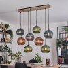 Koyoto Hanglamp, Kogellampje, Hanglamp Natuurlijke kleuren, Zwart, 8-lichts