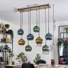 Koyoto Hanglamp, Kogellampje, Hanglamp Natuurlijke kleuren, Zwart, 8-lichts