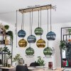 Koyoto Hanglamp, Kogellampje, Hanglamp Natuurlijke kleuren, Zwart, 8-lichts