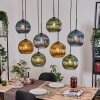 Koyoto Hanglamp, Kogellampje, Hanglamp Natuurlijke kleuren, Zwart, 8-lichts