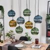 Koyoto Hanglamp, Kogellampje, Hanglamp Natuurlijke kleuren, Zwart, 8-lichts